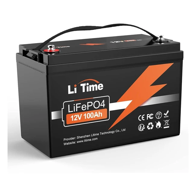Batterie Lithium 12V 100Ah Rechargeable LiFePO4 - 100A BMS - 4000 Cycles - Parfa