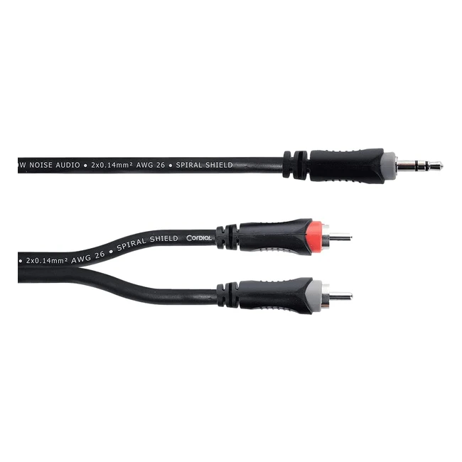 Cavo Y Stereo Mini Jack TRS2x RCA Maschio 3m - Cordial Elements EY 3 WCC