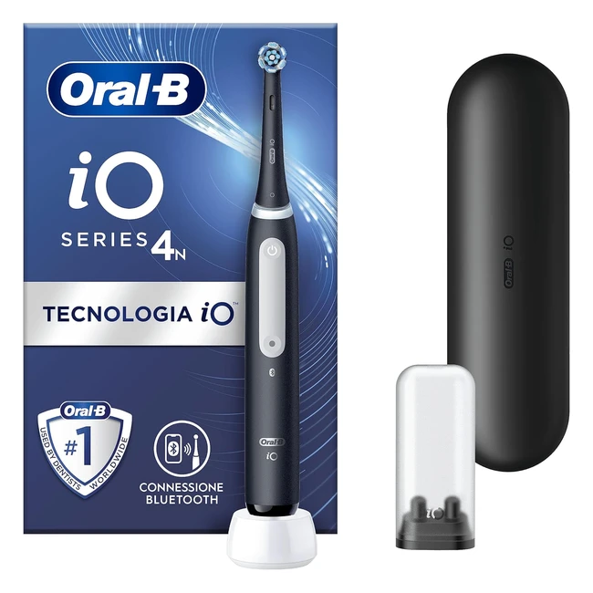 OralB Spazzolino Elettrico Ricaricabile IO 4N - Sensore di Pressione - Bluetooth