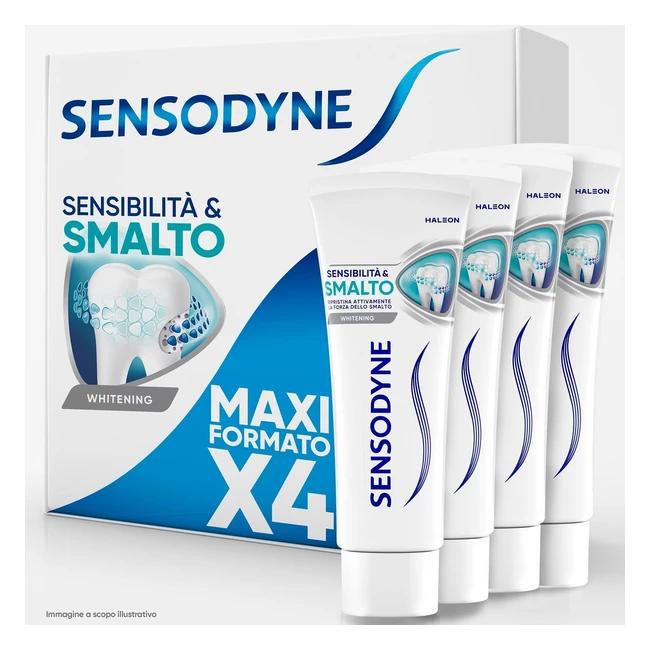 Sensodyne Dentifricio Sensibilit Smalto Whitening 4x75ml - Protezione Denti Se