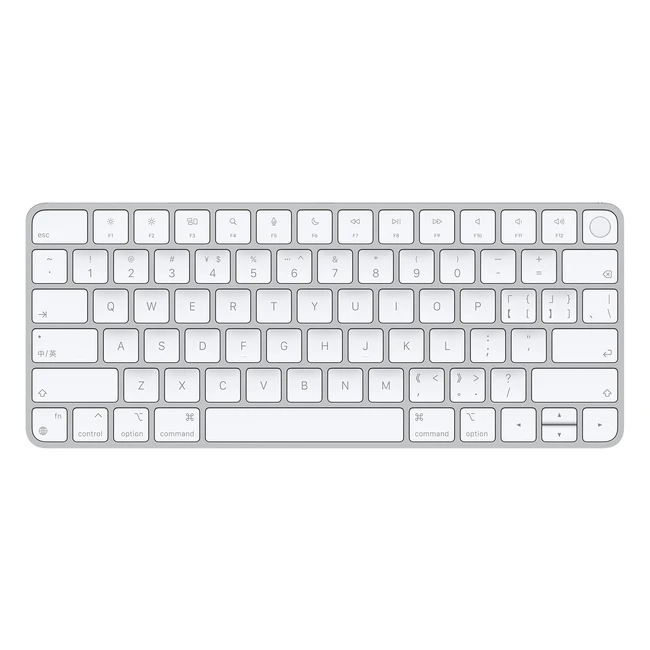 Apple Magic Keyboard Touch ID Bluetooth Ricaricabile Bianco - Compatibile Mac Ch